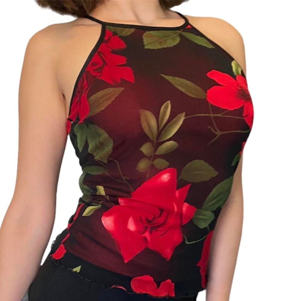 Sheer Rose Blouse 🌹